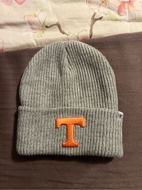 Tennessee Volunteers '47 Brand Knit Beanie Hat Cap Orange Grey  OSFA